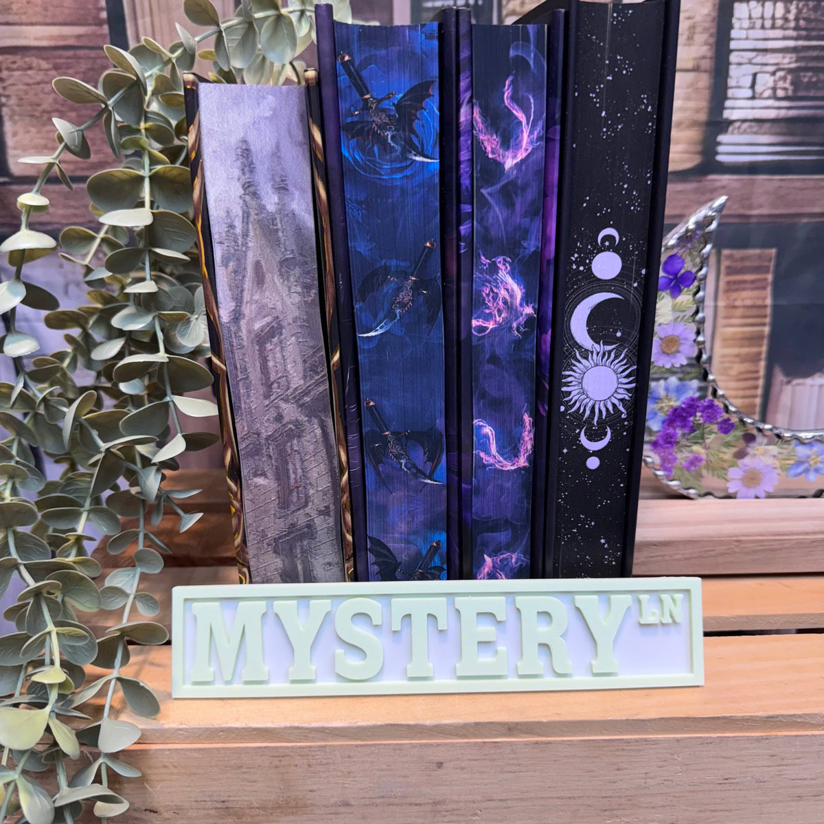 Cute Bookshelf Street Sign Decor | Genre Signs for Bookshelf