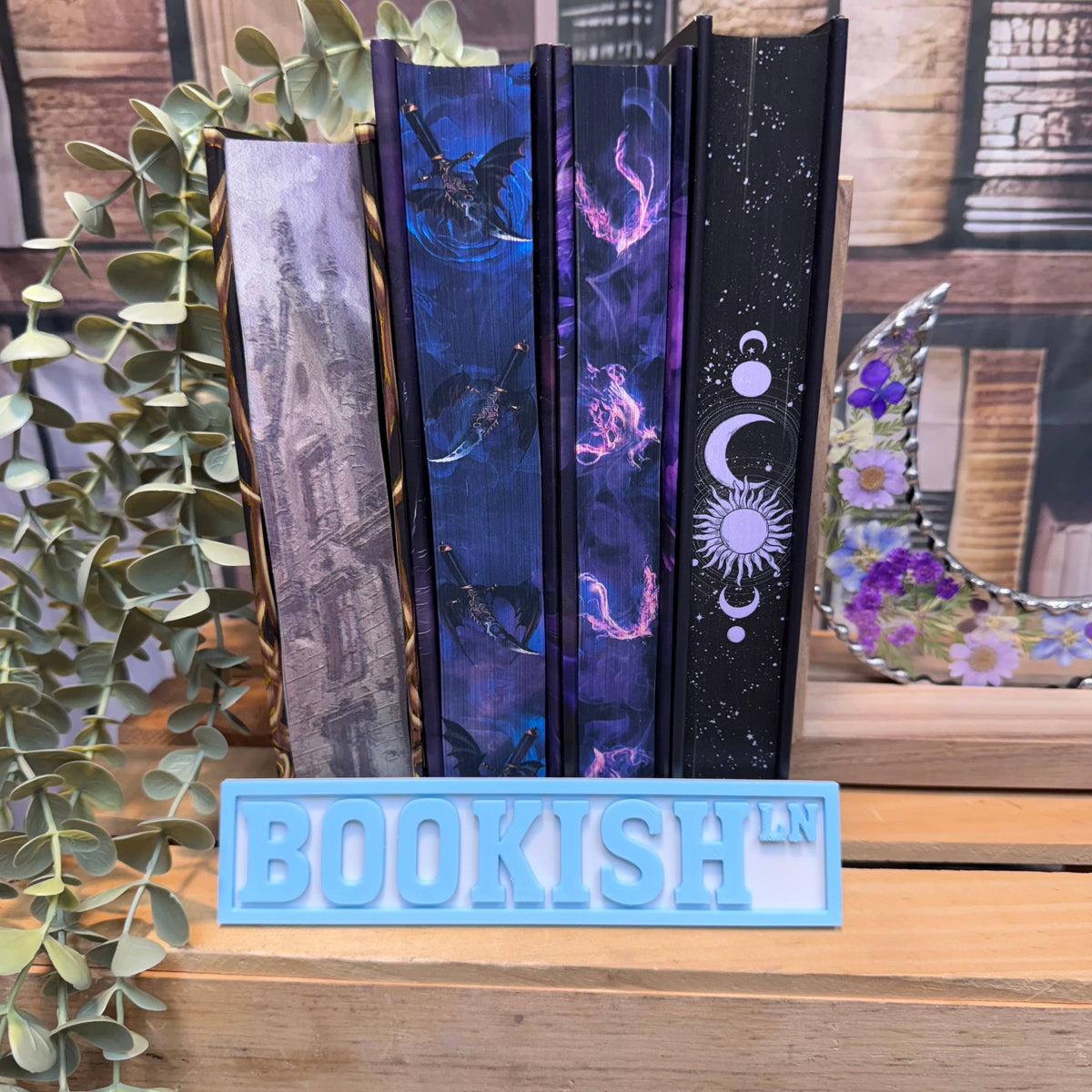 Cute Bookshelf Street Sign Decor | Genre Signs for Bookshelf